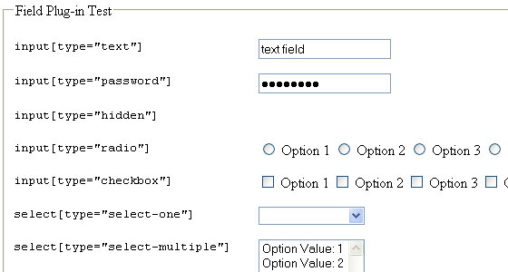 jQuery Form Plugins